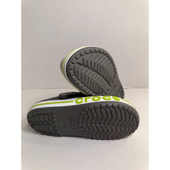 0136 Crocs Bayaband Clog, Grey/Yellow-US 8 Mens, 10 Womens - Picture 4 of 5